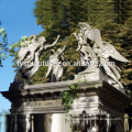 Famous four angels antique stone sets angels statues for garden decoration